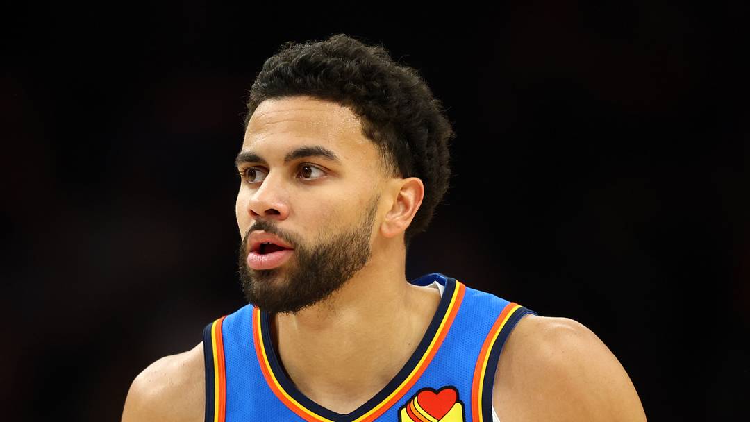 Apr 27, 2026; Phoenix, Arizona, USA; Oklahoma City Thunder guard Ajay Mitchell (25) against the Phoenix Suns during game four of the first round of the 2026 NBA Playoffs at Mortgage Matchup Center. Mandatory Credit: Mark J. Rebilas-Imagn Images Apr 27, 2026; Phoenix, Arizona, USA; Oklahoma City Thunder guard Ajay Mitchell (25) against the Phoenix Suns during game four of the first round of the 2026 NBA Playoffs at Mortgage Matchup Center. Mandatory Credit: Mark J. Rebilas-Imagn Images
