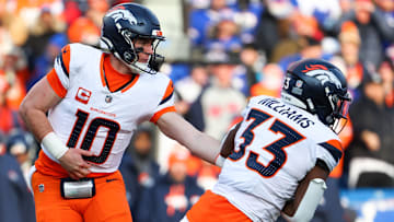 Denver Broncos RB Javonte Williams, QB Bo Nix