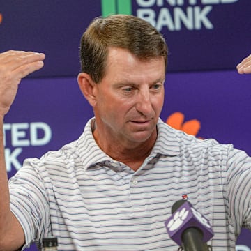 Clemson Tigers head coach Dabo Swinney welcomes the expectations that come along with having a loaded roster.