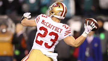 San Francisco 49ers running back Christian McCaffrey (23)