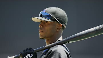 Jose Reyes looks on