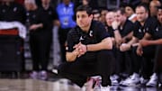 Mar 5, 2025; Cincinnati, Ohio, USA; Cincinnati Bearcats head coach Wes Miller during the second half against the Kansas State Wildcats at Fifth Third Arena. Mandatory Credit: Katie Stratman-Imagn Images