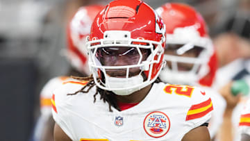 Kansas City Chiefs cornerback Nohl Williams (20) against the Arizona Cardinals during a preseason NFL game at State Farm Stadium.