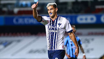 El argentino Germán Berterame se estrenó como goleador de Rayads en la goleada 0-3 sobre Querétaro en el Corregidora.