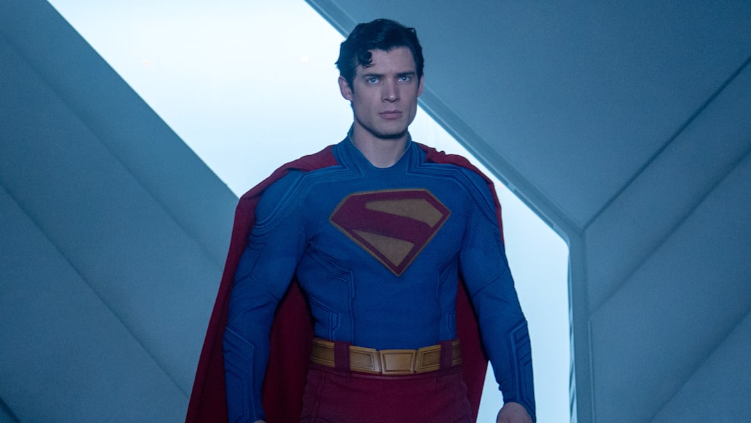 DAVID CORENSWET as Superman in DC Studios’ and Warner Bros. Pictures’ “SUPERMAN,” a Warner Bros. Pictures release. DAVID CORENSWET as Superman in DC Studios’ and Warner Bros. Pictures’ “SUPERMAN,” a Warner Bros. Pictures release.