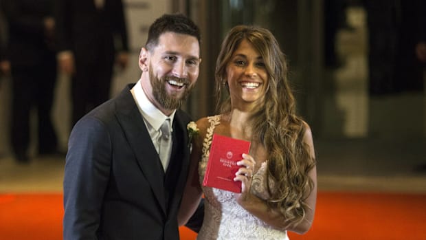 Lionel Messi and his wife, Antonela Roccuzzo.