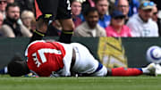 Bukayo Saka was left in considerable plain at Ipswich