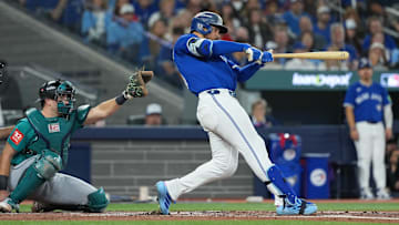 Blue Jays outfielder Anthony Santander has been replaced on the postseason roster.