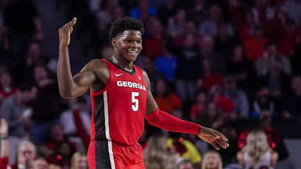 Georgia Bulldogs guard Anthony Edwards (5)
