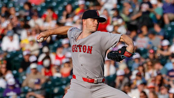 Jun 23, 2026; Denver, Colorado, USA; Boston Red Sox starting pitcher Sonny Gray (54) pitches in the first inning against the Colorado Rockies at Coors Field. Mandatory Credit: Isaiah J. Downing-Imagn Images