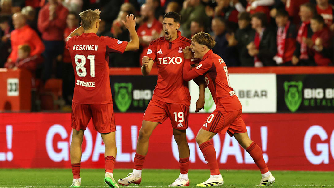 Aberdeen v FCSB - UEFA Conference League Play-off Round First Leg Aberdeen v FCSB - UEFA Conference League Play-off Round First Leg