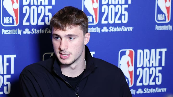 2025 NBA Draft - Content Circuit, Media Availability and Portraits; Duke basketball superstar Cooper Flagg