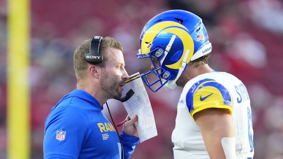 Los Angeles Rams head coach Sean McVay and quarterback Matthew Stafford