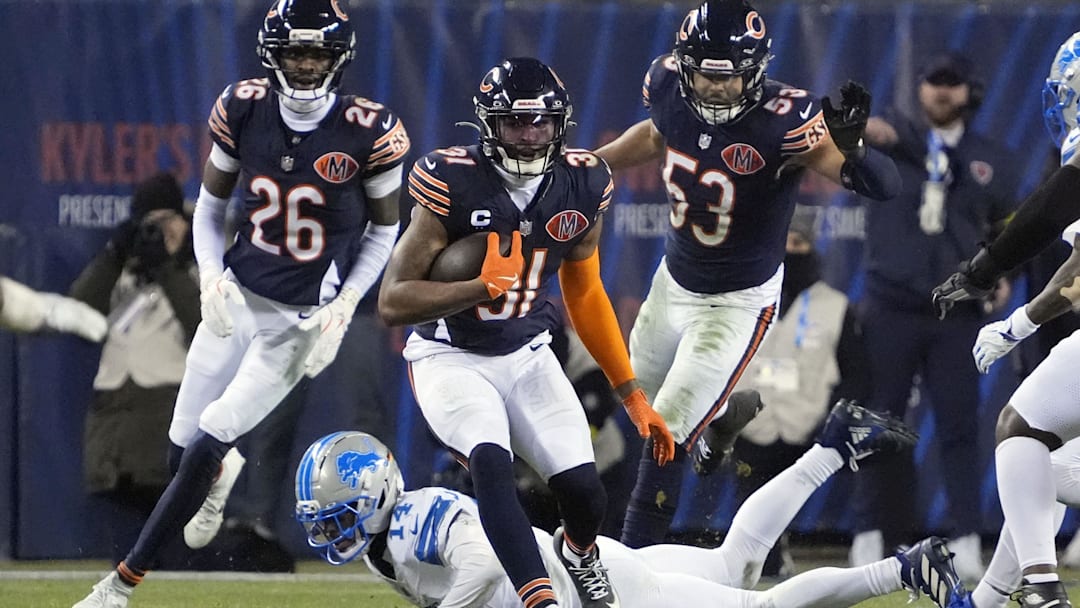 Kevin Byard makes a return after an interception against the Detroit Lions in Week 16.