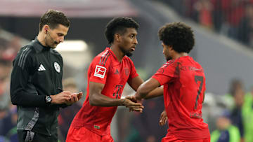 Kingsley Coman (li.) und Serge Gnabry (re.) vom FC Bayern