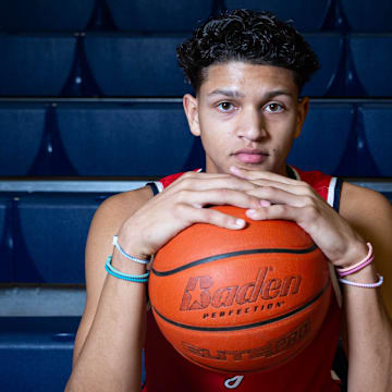 Veterans Memorial junior Billy White III is the All-South Texas Boys Basketball MVP on April 3, 2025, in Corpus Christi, Texas.