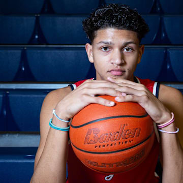 Veterans Memorial junior Billy White III is the All-South Texas Boys Basketball MVP on April 3, 2025, in Corpus Christi, Texas.