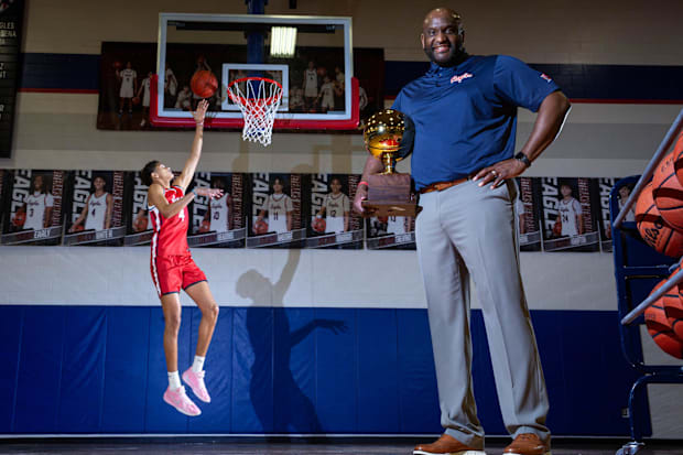 Billy White Jr. and Billy White III basketball