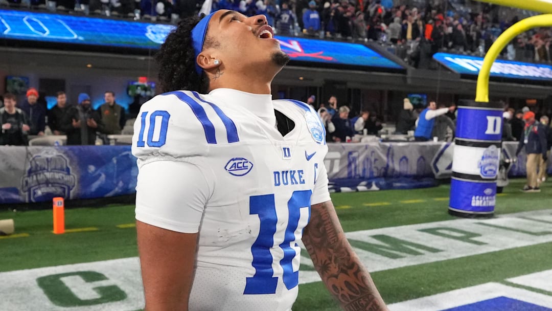 Duke Blue Devils quarterback Darian Mensah (10)