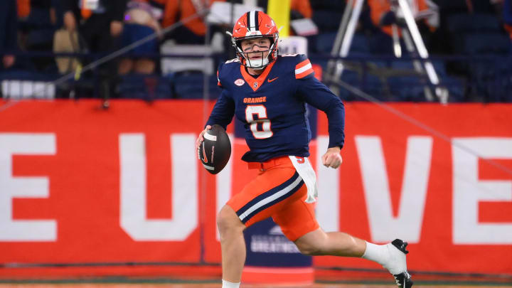 In week one, Syracuse football QB Kyle McCord threw for a career-high in yards. A national writer lauds the 4-star transfer.