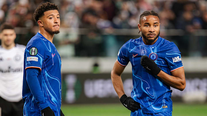 Jadon Sancho (left) and Christopher Nkunku have played consistent minutes for Chelsea in the Conference League. Jadon Sancho (left) and Christopher Nkunku have played consistent minutes for Chelsea in the Conference League.