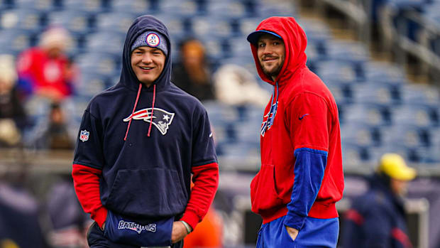 Drake Maye and Josh Allen