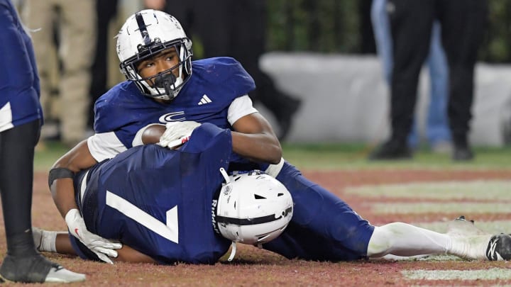 Clay-Chalkville safety Xavier Starks (12) is one of the key returners for the Cougars in 2024.