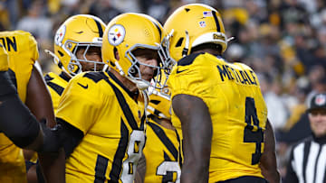 Pittsburgh Steelers QB Aaron Rodgers, wide receiver DK Metcalf