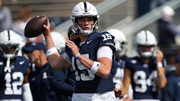 Penn State Nittany Lions quarterback Drew Allar (15)