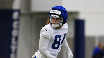 Tyler Warren at Indianapolis Colts OTAs