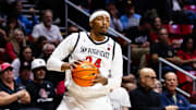 San Diego State Aztecs guard Taj DeGourville (24).