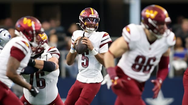 Washington Commanders quarterback Jayden Daniels.