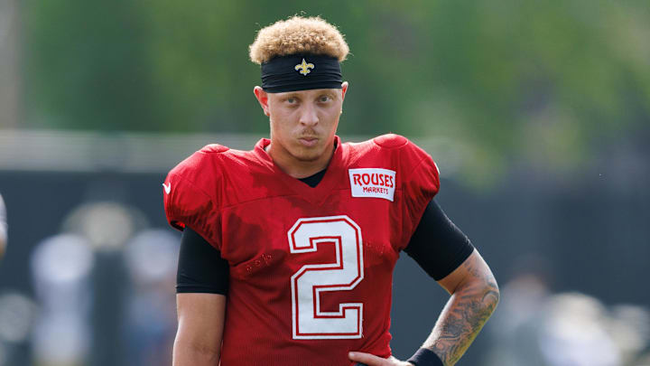  New Orleans Saints quarterback Spencer Rattler