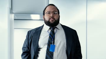 Zach Cherry and Sarah Bock in "Severance," now streaming on Apple TV+.