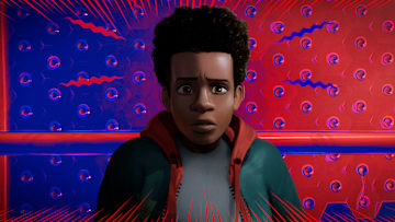 Miles Morales in Sony Pictures Animation's SPIDER-MAN: INTO THE SPIDER-VERSE.