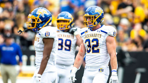 South Dakota State linebacker Adam Bock