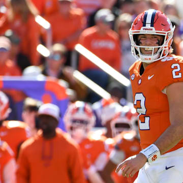 Clemson's Cade Klubnik led his squad to a much-needed, 24-10, win over Florida State on Saturday night.