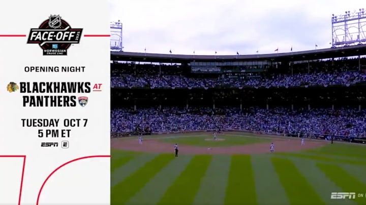 One ESPN broadcaster won't be watching the network's coverage of Blackhawks-Panthers next week.