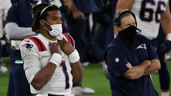 Newton played for Belichick and the Patriots in 2020. Newton played for Belichick and the Patriots in 2020.