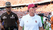 Oklahoma coach Brent Venables in Dallas