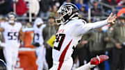 Atlanta Falcons place kicker Parker Romo is at risk of losing his job