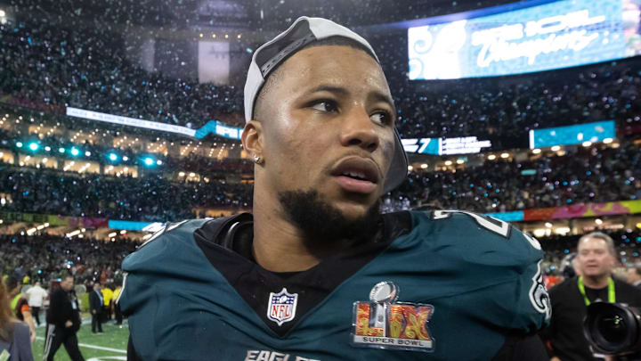 Barkley after Super Bowl LIX. Barkley after Super Bowl LIX.