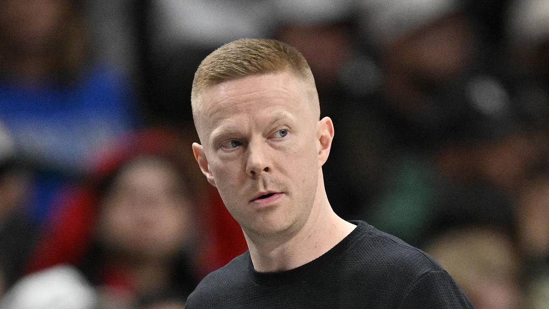 San Antonio Spurs associate coach Sean Sweeney looks on during the second half against the Dallas Mavericks. San Antonio Spurs associate coach Sean Sweeney looks on during the second half against the Dallas Mavericks.