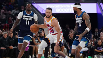 Naz Reid, Stephen Curry, Nickeil Alexander-Walker