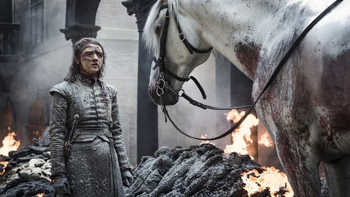 Maisie Williams (Arya Stark) in Game of Thrones season 8 Episode 5, "The Bells"