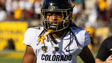 Oct 7, 2023; Tempe, Arizona, USA; Colorado Buffaloes safety Cam'Ron Silmon-Craig (7) against the Arizona State Sun Devils at Mountain America Stadium. Mandatory Credit: Mark J. Rebilas-Imagn Images