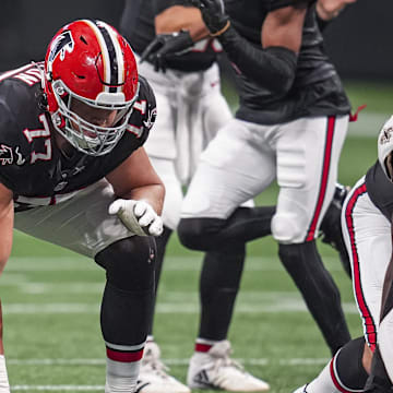 Atlanta Falcons offensive tackle Storm Norton