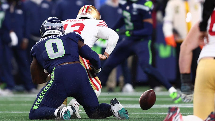 Seattle Seahawks defensive end DeMarcus Lawrence