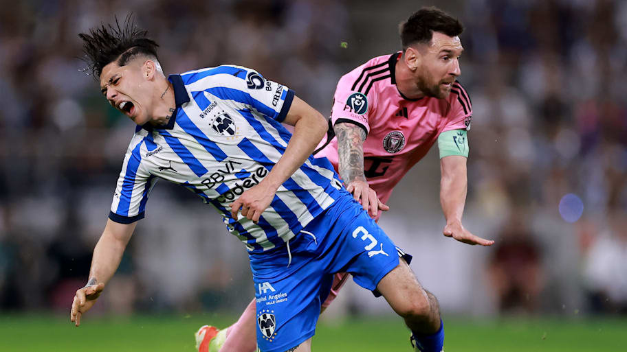 Lionel Messi and Gerard Arteaga.