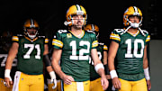 Aaron Rodgers and Jordan Love
